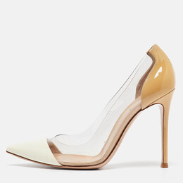 Gianvito Rossi: Бежевые туфли  Plexi