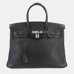 Hermes: Чёрная сумка  Birkin 35