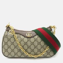 Gucci: Бежевая сумка  GG Supreme