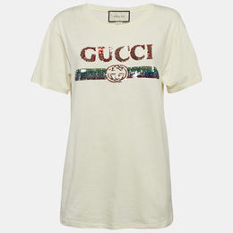 Gucci: Футболка с блёстками 