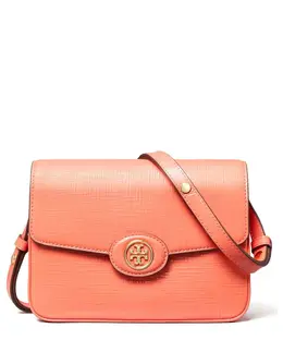 Tory Burch: Розовая сумка через плечо  Robinson