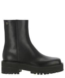 Gianvito Rossi: Чёрные ботинки 