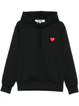 Comme Des Garçons Play: Чёрная толстовка  Heart