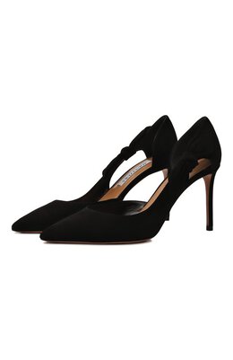 Aquazzura: Чёрные туфли  Bow Tie 85