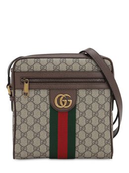 GUCCI: Бежевая сумка  Ophidia GG