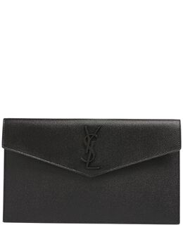 SAINT LAURENT: Чёрный клатч  Uptown