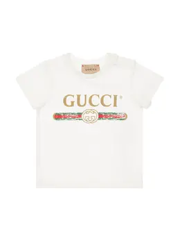 GUCCI: Футболка с принтом 