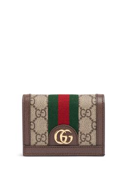 GUCCI: Коричневый кошелёк  Ophidia GG