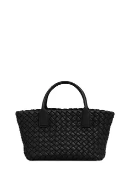 BOTTEGA VENETA: Чёрная сумка  Cabat