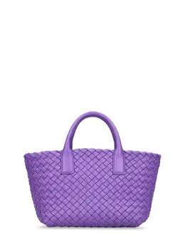 BOTTEGA VENETA: Фиолетовая сумка-шоппер  Cabat