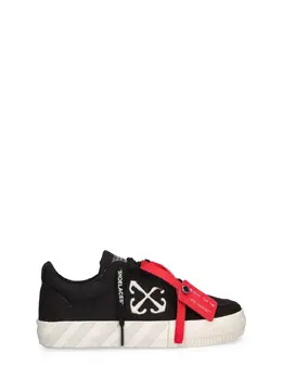 OFF-WHITE: Чёрные кроссовки  Vulcanized