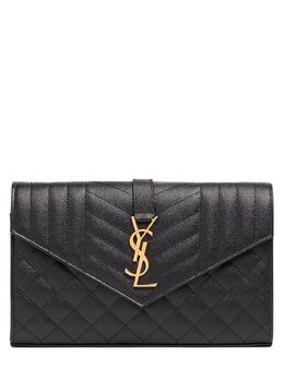 SAINT LAURENT: Чёрный кошелёк  Monogram