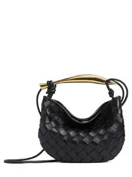 BOTTEGA VENETA: Чёрная сумка через плечо 