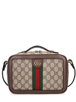 GUCCI: Бежевая сумка  Ophidia GG