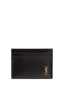 SAINT LAURENT: Чёрный картхолдер  Monogram