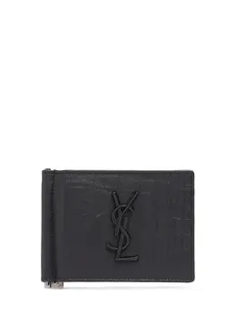 SAINT LAURENT: Чёрный кошелёк  Monogram