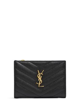 SAINT LAURENT: Чёрный кошелёк  YSL