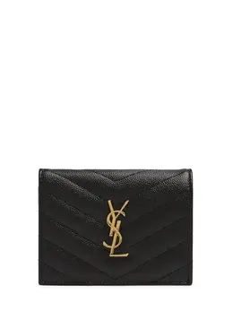 SAINT LAURENT: Чёрный картхолдер  YSL