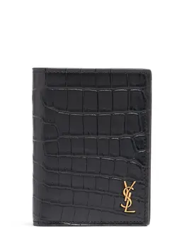 SAINT LAURENT: Чёрный кошелёк  YSL