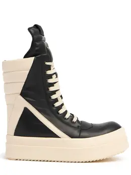 RICK OWENS: Чёрные кроссовки  Geobasket