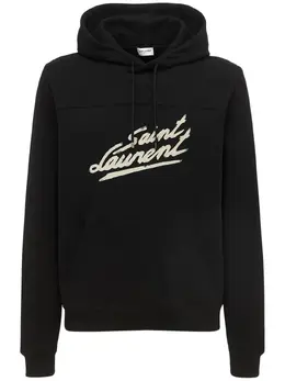 SAINT LAURENT: Свитшот с капюшоном 