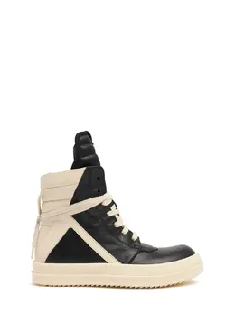 RICK OWENS: Чёрные кроссовки  Geobasket