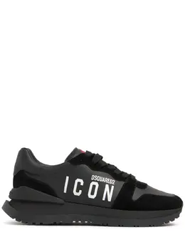 DSQUARED2: Чёрные кроссовки  Icon