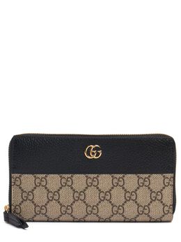 GUCCI: Бежевый кошелёк  GG Marmont