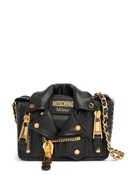 MOSCHINO: Чёрная сумка  Biker