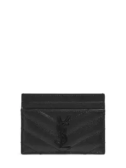 SAINT LAURENT: Чёрный картхолдер  Monogram