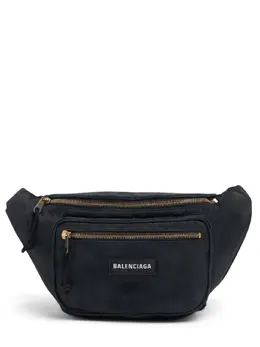 BALENCIAGA: Чёрная сумка  Explorer