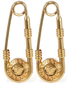 VERSACE: Серьги  Medusa Safety Pin