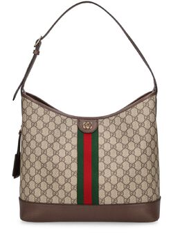 GUCCI: Коричневая сумка  Ophidia GG