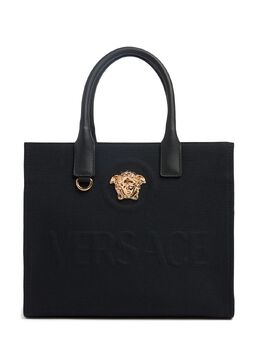 VERSACE: Чёрная сумка-шоппер  Medusa