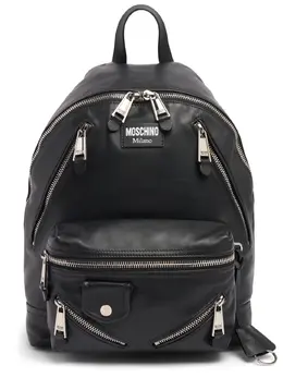 MOSCHINO: Чёрная сумка  Biker Bag