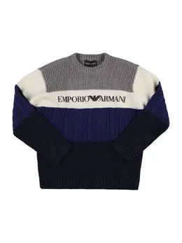 EMPORIO ARMANI: Свитер в полоску 