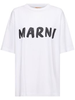 MARNI: Хлопковая футболка 