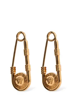 VERSACE: Серьги  Safety Pin