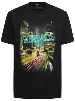 VERSACE: Хлопковая футболка 