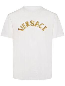 VERSACE: Хлопковая футболка 