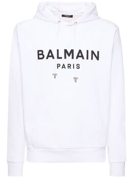 BALMAIN: Хлопковая толстовка 