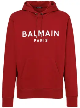 BALMAIN: Хлопковая толстовка 