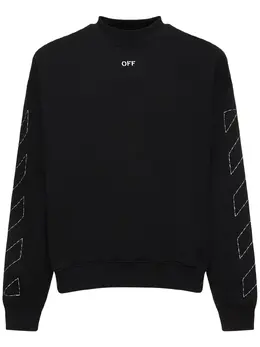 OFF-WHITE: Хлопковый свитшот 