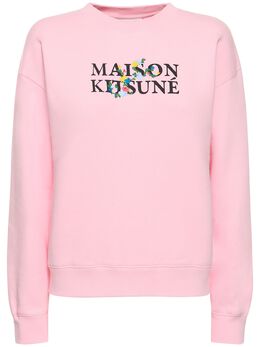 MAISON KITSUNÉ: Свитшот с цветочным принтом 