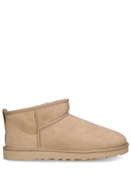 UGG: Бежевые ботинки  Ultra Mini