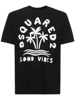 DSQUARED2: Хлопковая футболка 