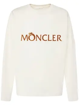 MONCLER: Хлопковая футболка 