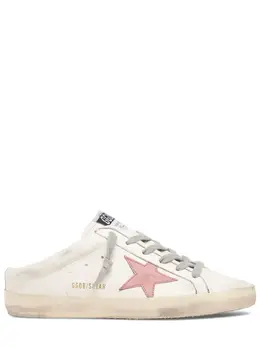 GOLDEN GOOSE: Белые сабо  Super Star