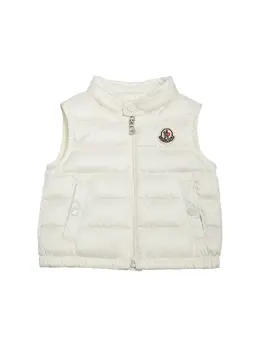 MONCLER: Белый жилет 