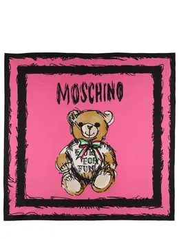 MOSCHINO: Шарф  Teddy Bear с принтом